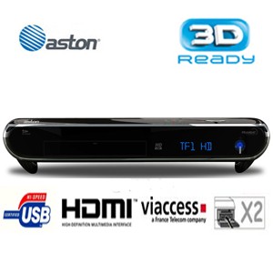 Décodeur Aston Diva Dvb-S2, Viaccess - Paytvcard It-Domo,